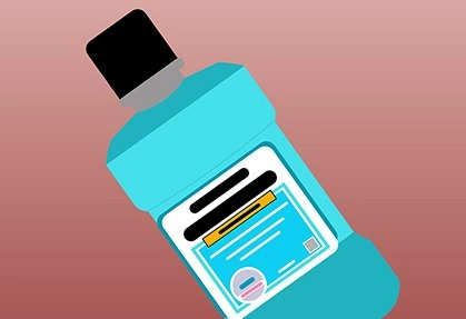 Graphic of mouthwash bottle