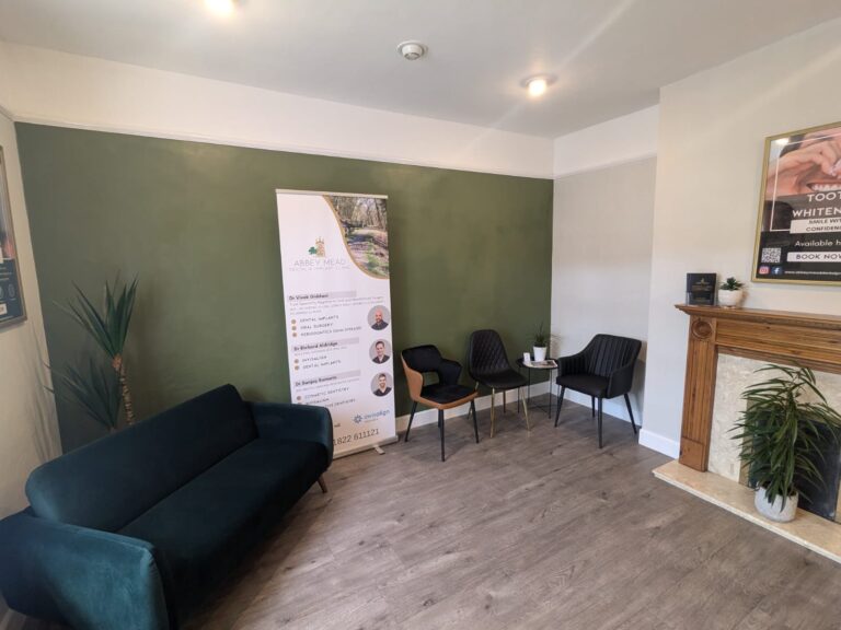 Abbey Mead Dental & Implant Clinic waiting room