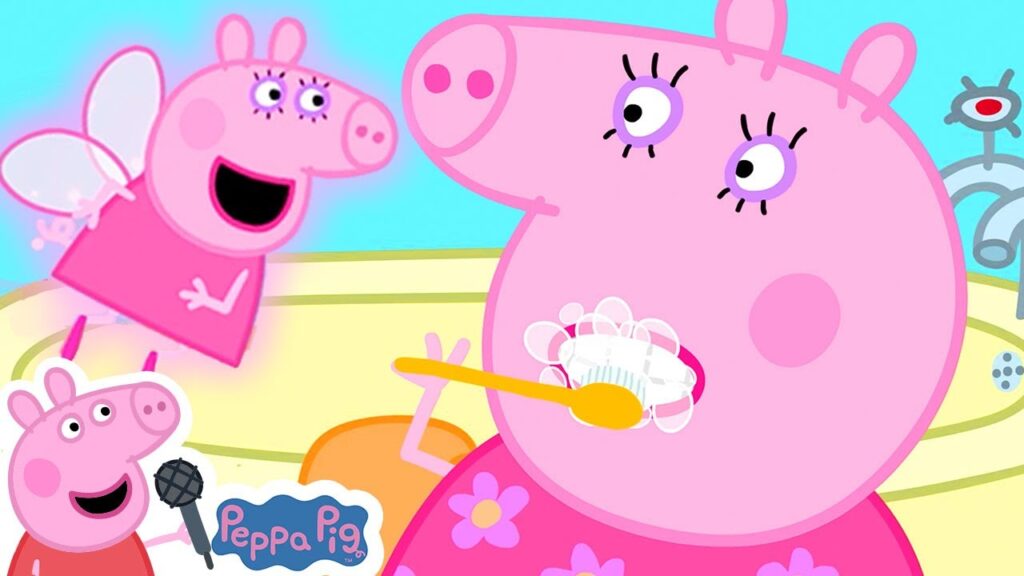 Peppa pig toothbrushing
