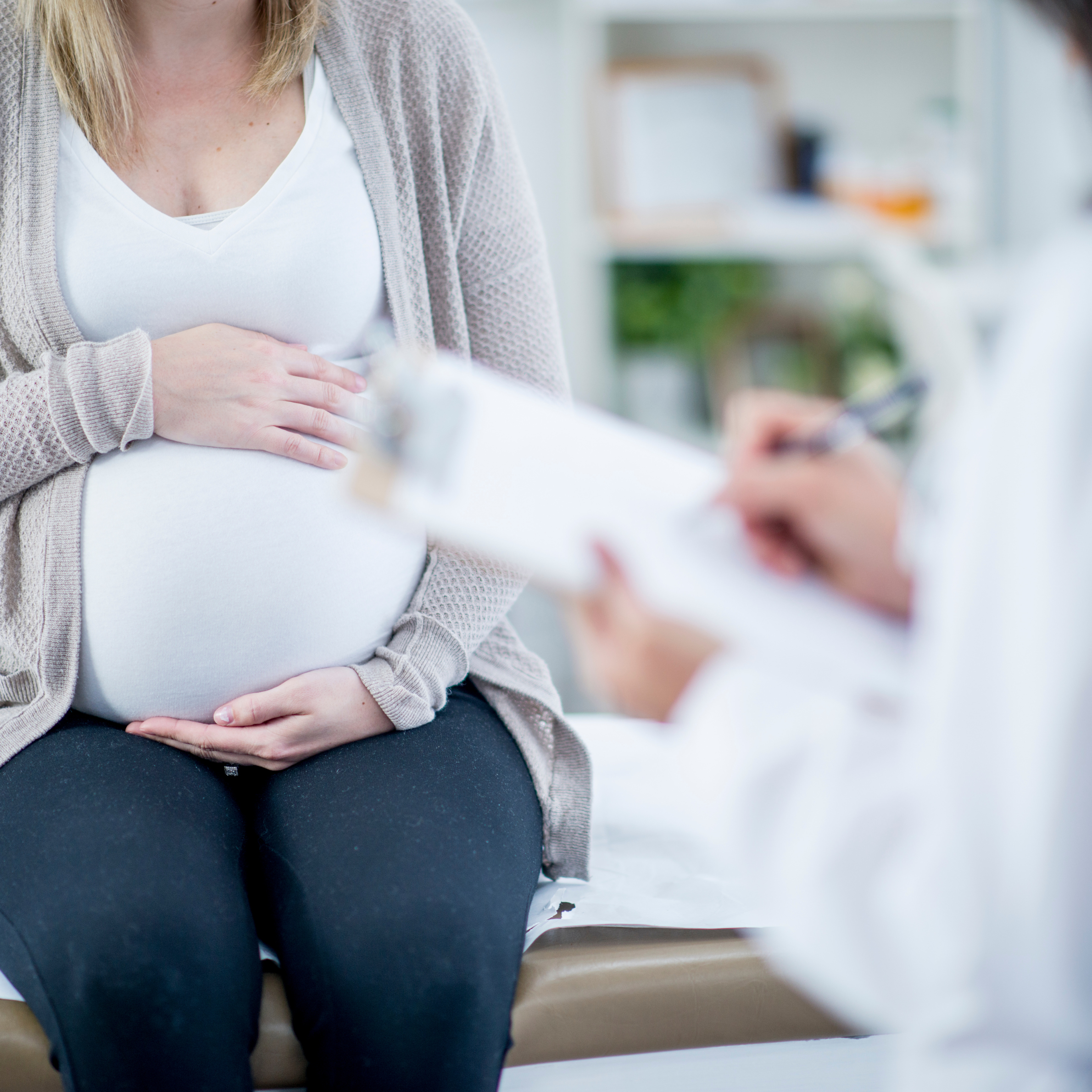 Pregnant lady at the dentist