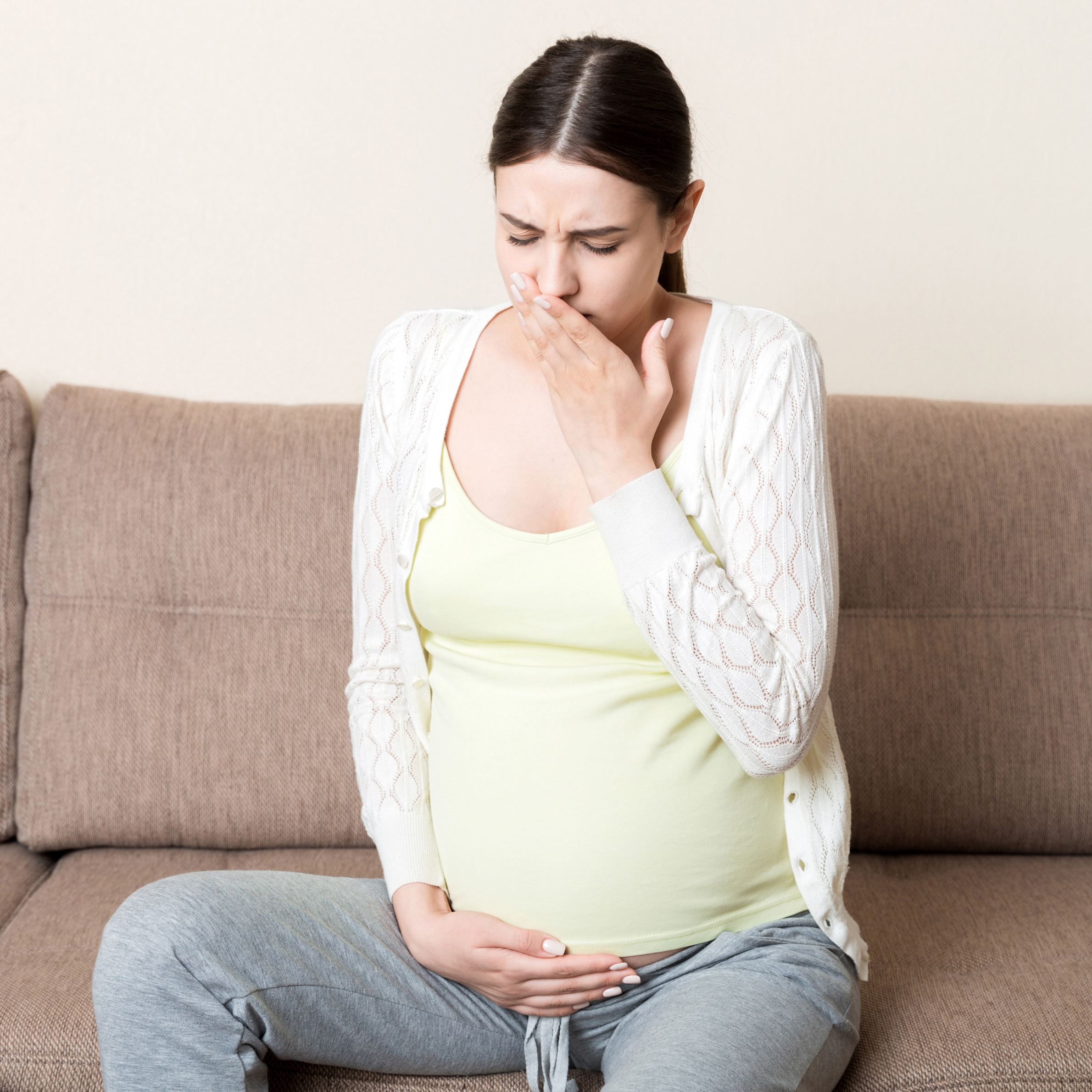 Pregnant lady sick